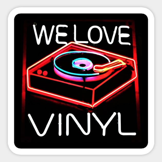 Vinyl records Love 'em Sticker by Tom Tom + Co